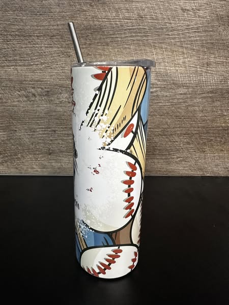 #BaseballMom Sublimation Tumbler