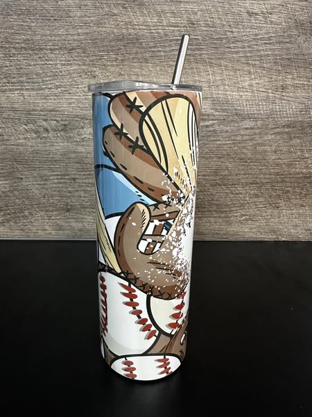 #BaseballMom Sublimation Tumbler