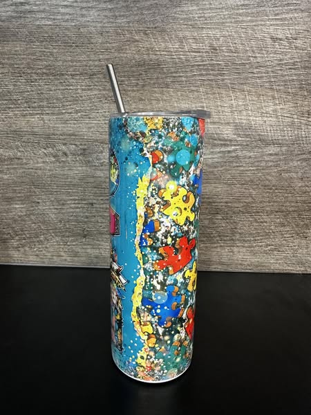 Autism Love Puzzle Sublimation Tumbler