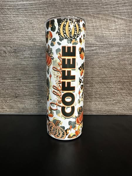 Fall Vibes Coffee Sublimation Tumbler