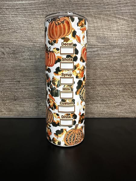 Fall Vibes Coffee Sublimation Tumbler