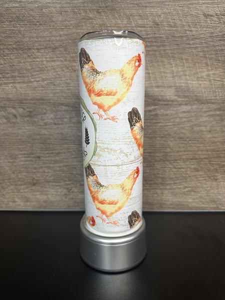 "Life Is Better with Chickens" Farmhouse Tumbler
