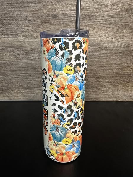 "Pumpkin Junkie" Sublimation Tumbler