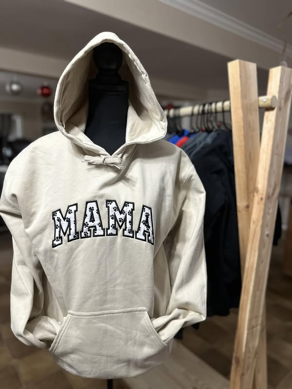 Mama Embroidered Gildan Soft Style Hoodie