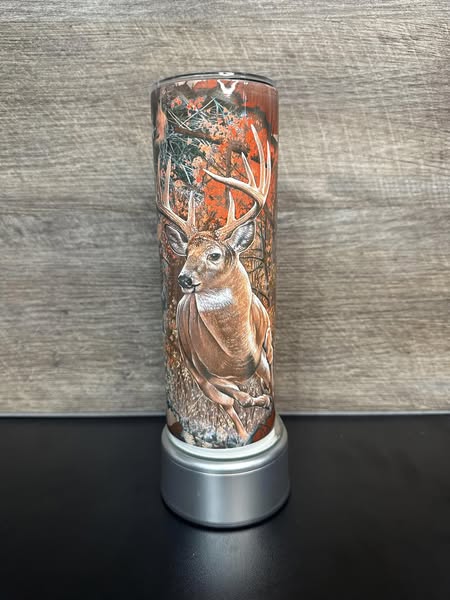 Patriotic Deer Sublimation Tumbler
