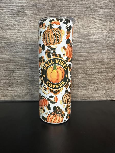 Fall Vibes Coffee Sublimation Tumbler