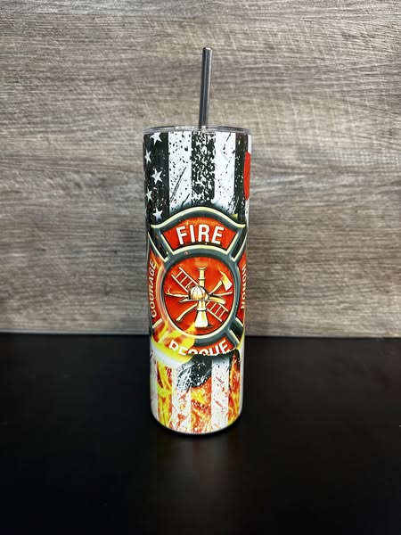 Firefighter Tribute Sublimation Tumbler