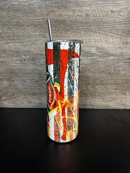 Firefighter Tribute Sublimation Tumbler