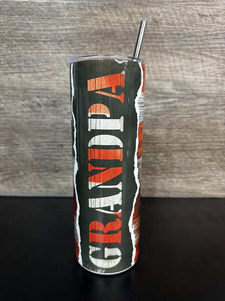 Grandpa Patriotic Sublimation Tumbler
